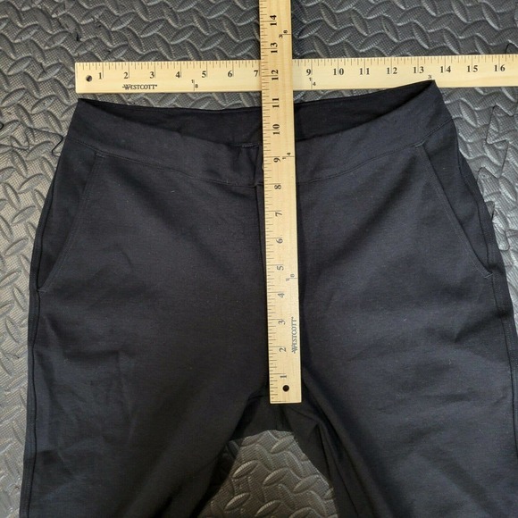 American Giant Ponte Knit Cropped Straight Leg Pants Black Size 4 - Picture 5 of 8